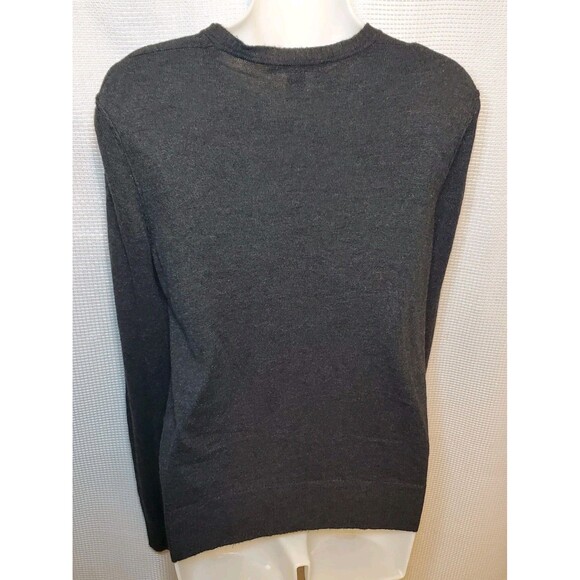 Pamela Dennis Womens Medium Black Semi Fitted Skull Buttons Cardigan Gothic Punk - Picture 4 of 8